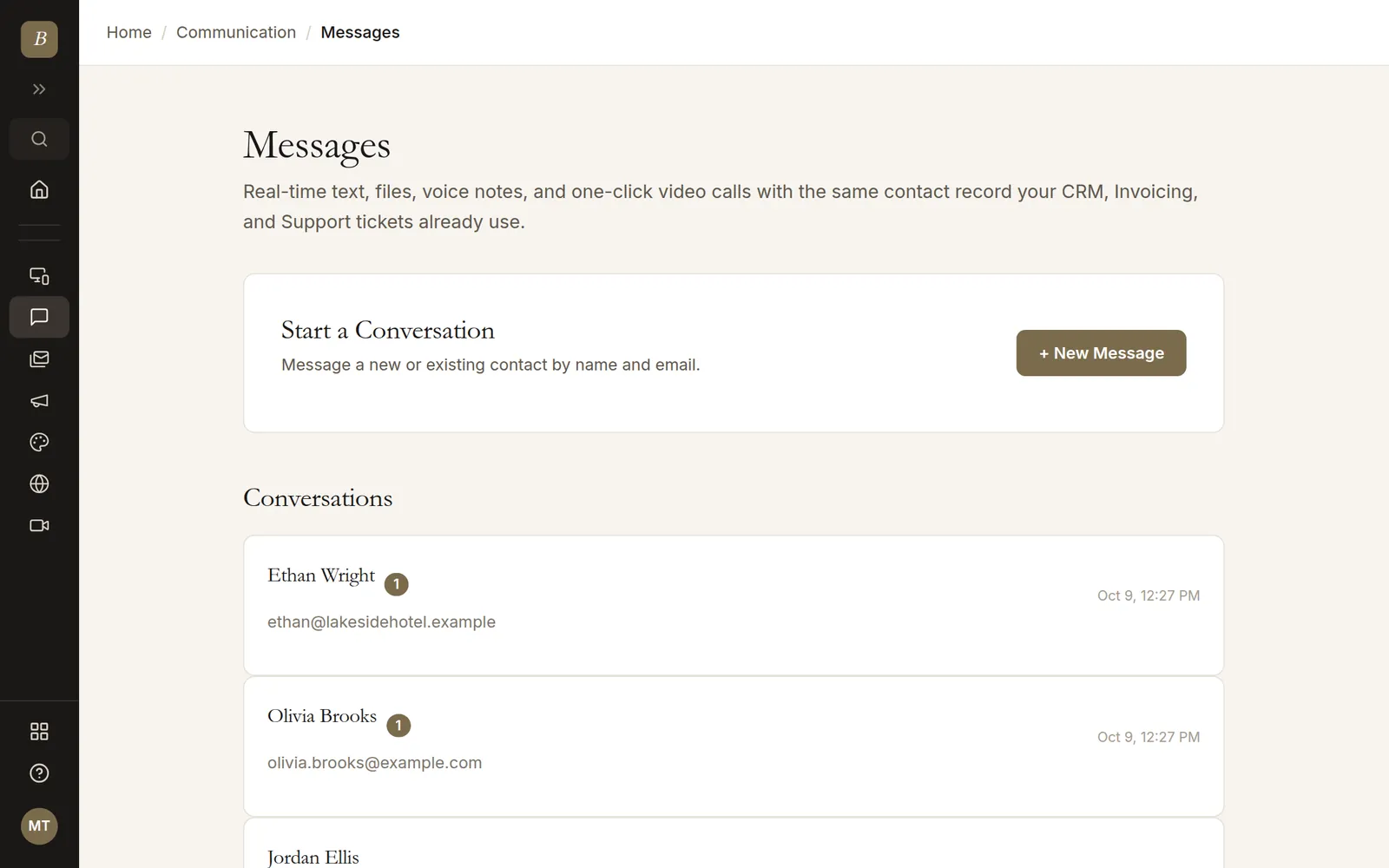 Conversation list